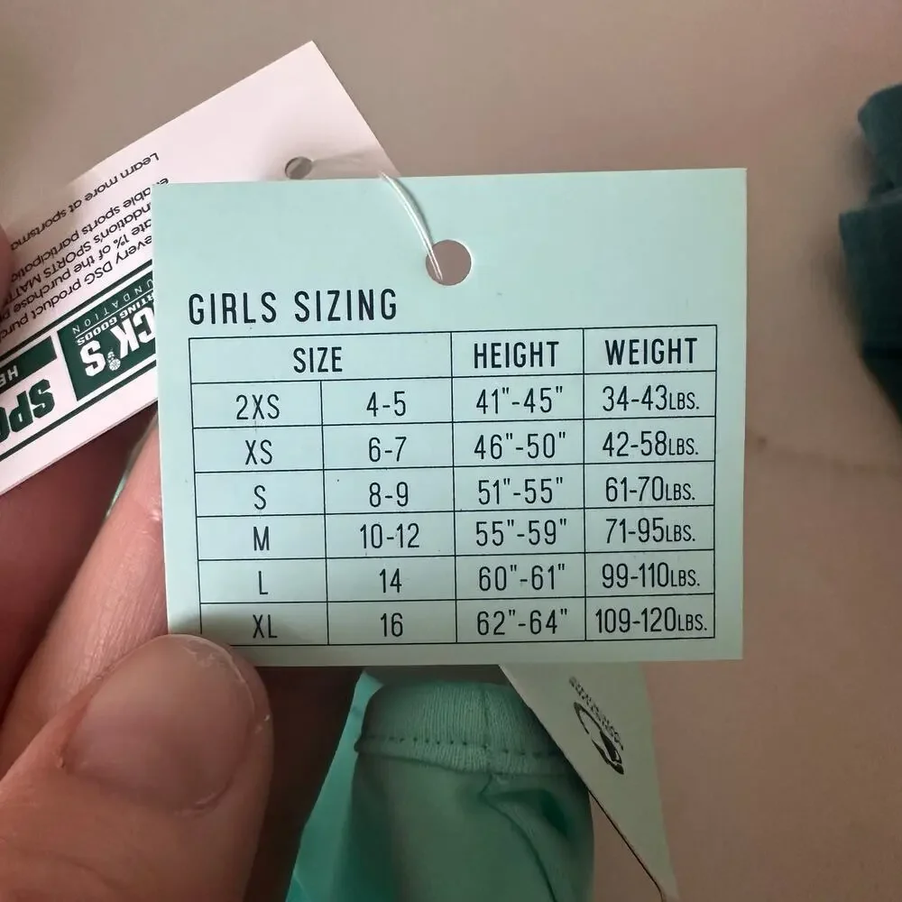 DSG Girls' Sleeveless Golf Polo Capri Sea - Size L